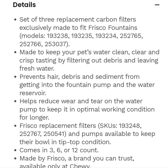 9 Frisco Pet Fountain Replacement Filters - Picture 8 of 9